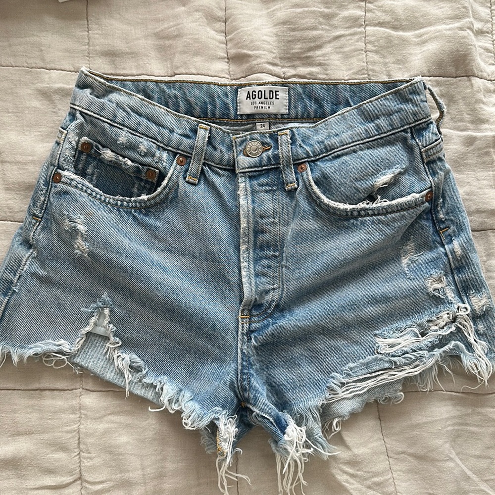 Agolde Denim Shorts. Size 24